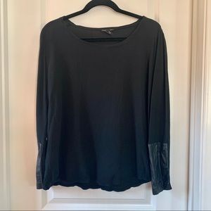 Club Monaco stretch crepe long sleeve shirt